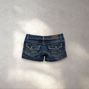 Free Culture Low-Mid Micro Denim Shorts
